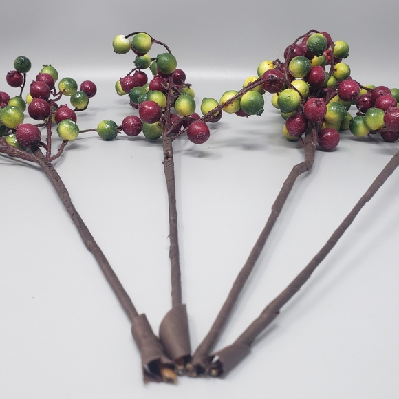 Set Of 4 Crabapple Berry Pick (Artificial) - Picture 7 of 9